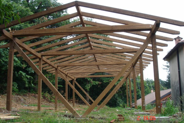 struttura deposito in legno