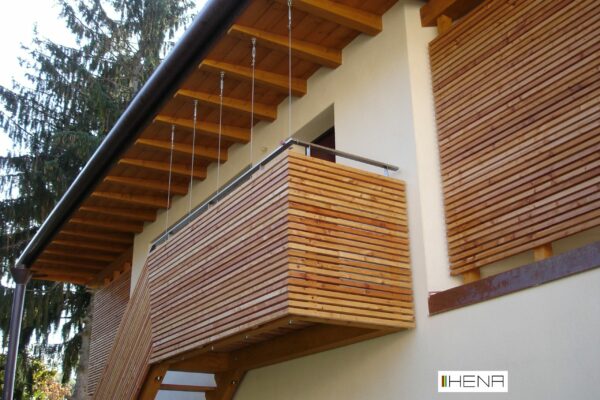 balcone in legno